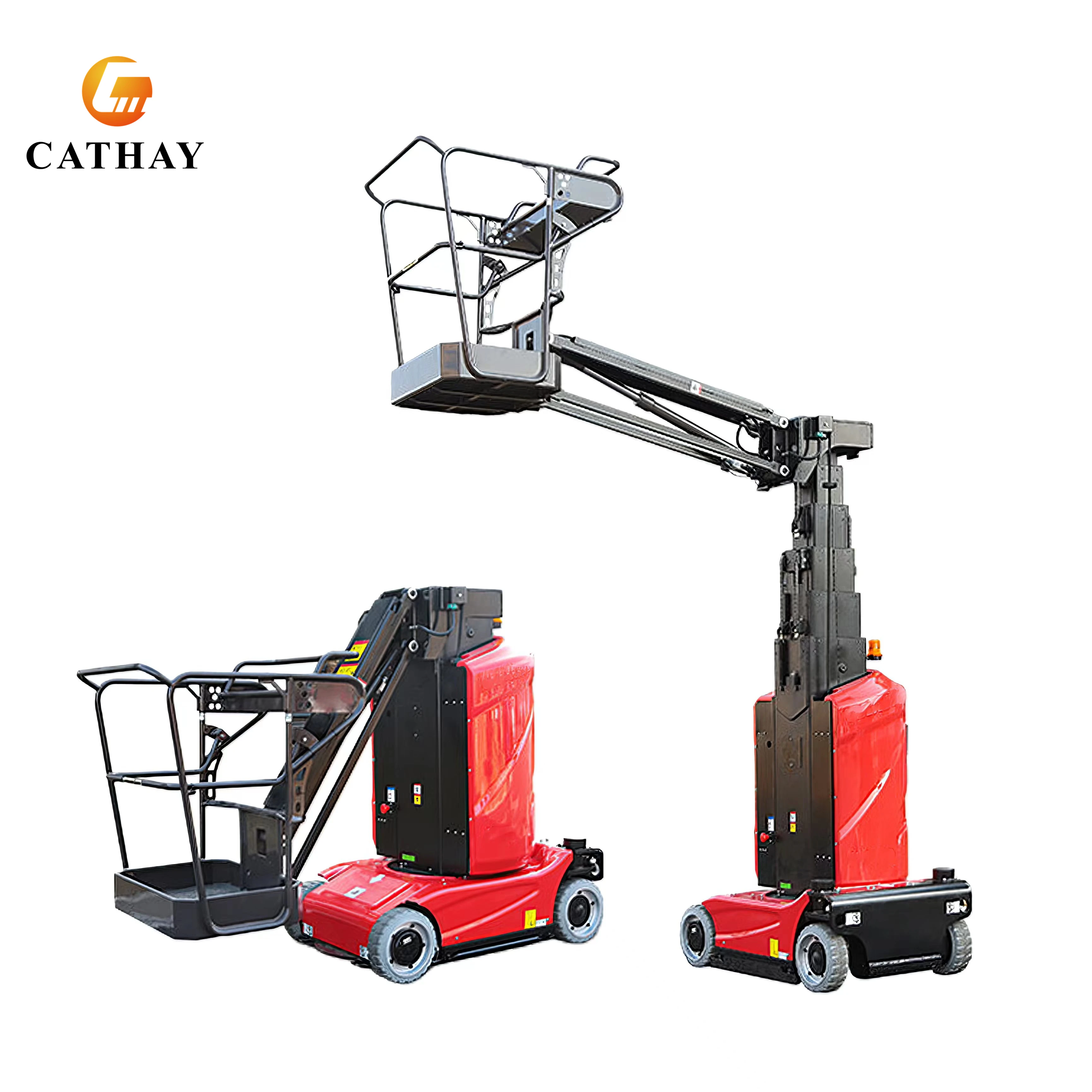 9.2m11.2m10m 345 Rotation 3m JIb Arm Reach Single Electric Vertical Telescopic Boom Mast Lift Platform