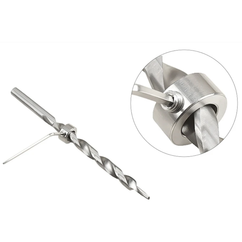 Drill Bit Limit Ring Optical Bit Locator Limiter Positioning Ring Stainless Steel Woodworking Tools Accessories Dropship