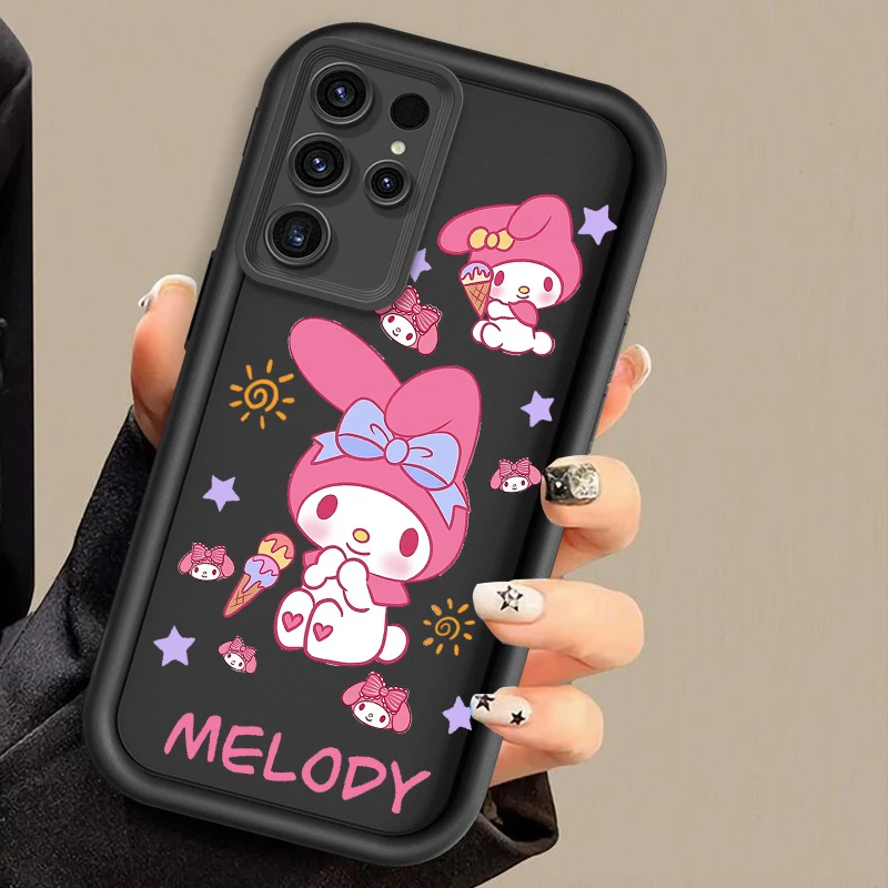 Melody Cute Stupid Cartoon For Samsung Note 20 S24 S23 S22 S21 S20 Ultra Plus FE A25 A23 A22 A15 A31 5G Eye Ladder Soft