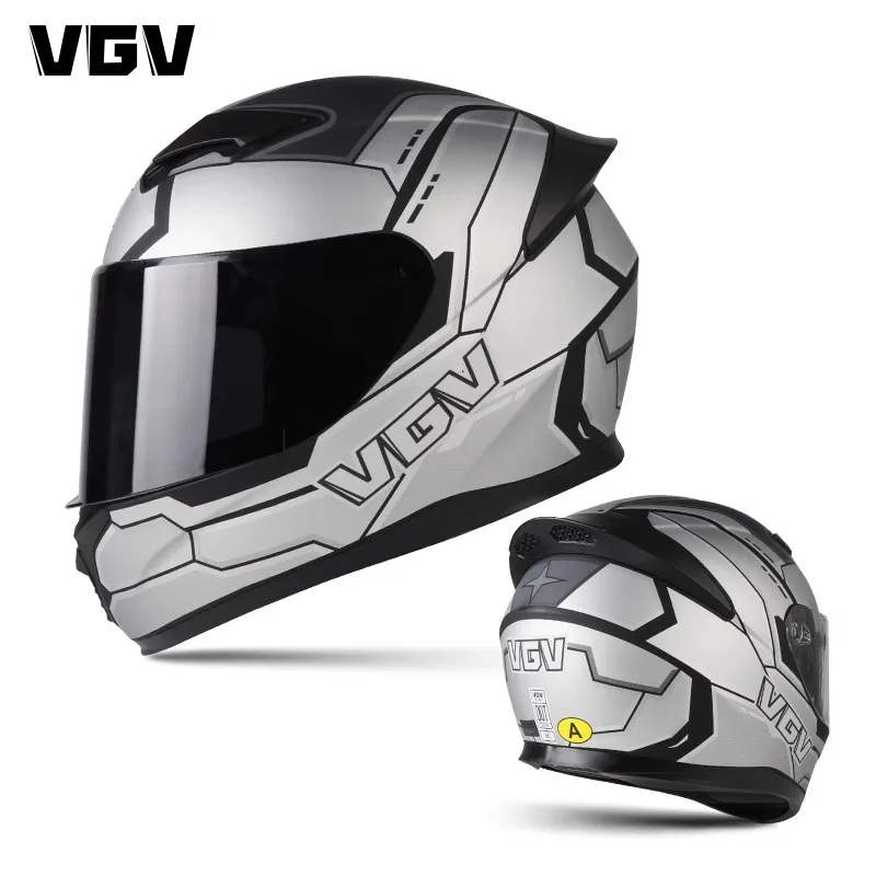 

VGV Full face motorcycle helmet DOT certification man women sunburn protection color Visor versatile helmet riders equipment