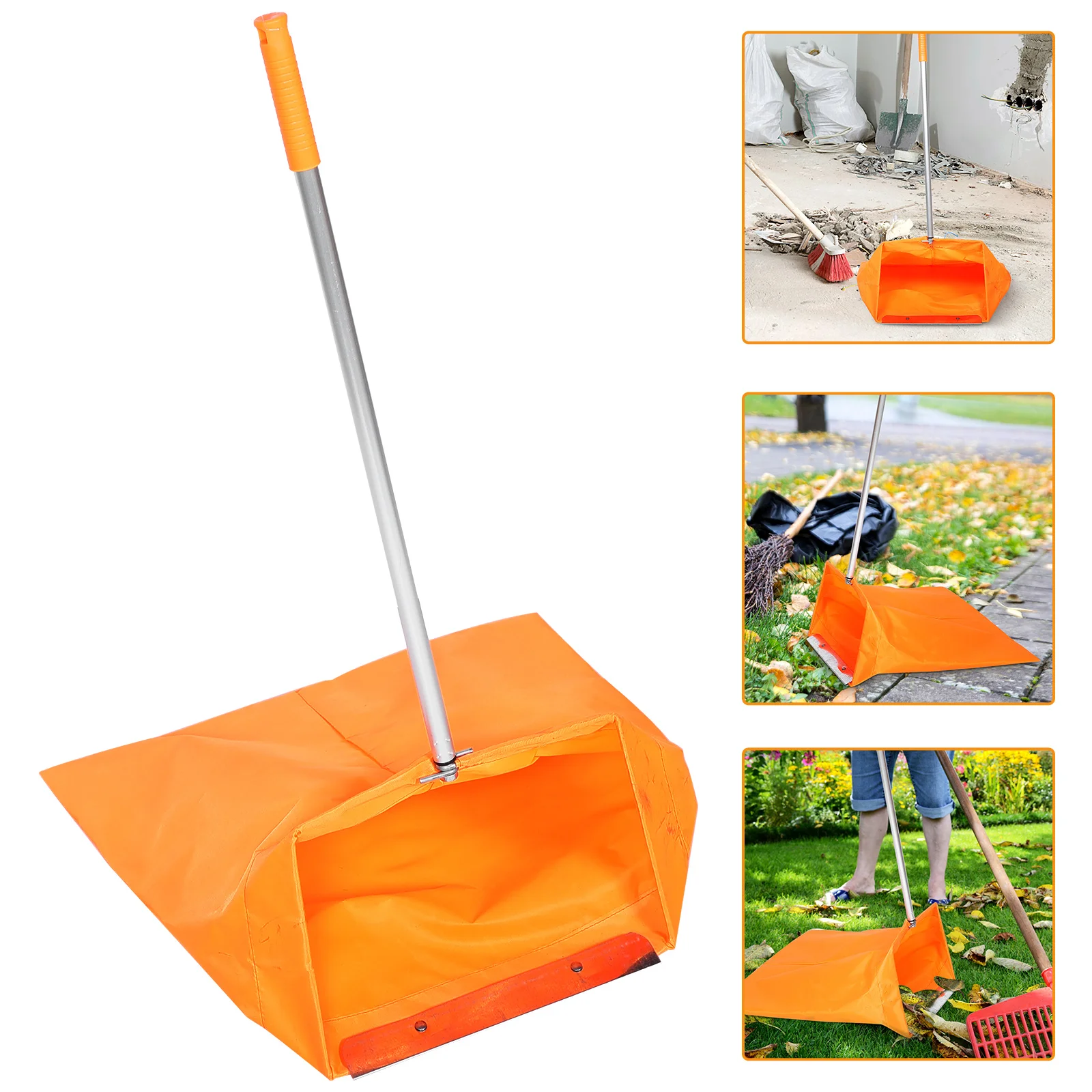 

Windproof Garbage Yard Trash Handle Dustpan Cleaning Aluminum Alloy Grabber Office Broom Wide
