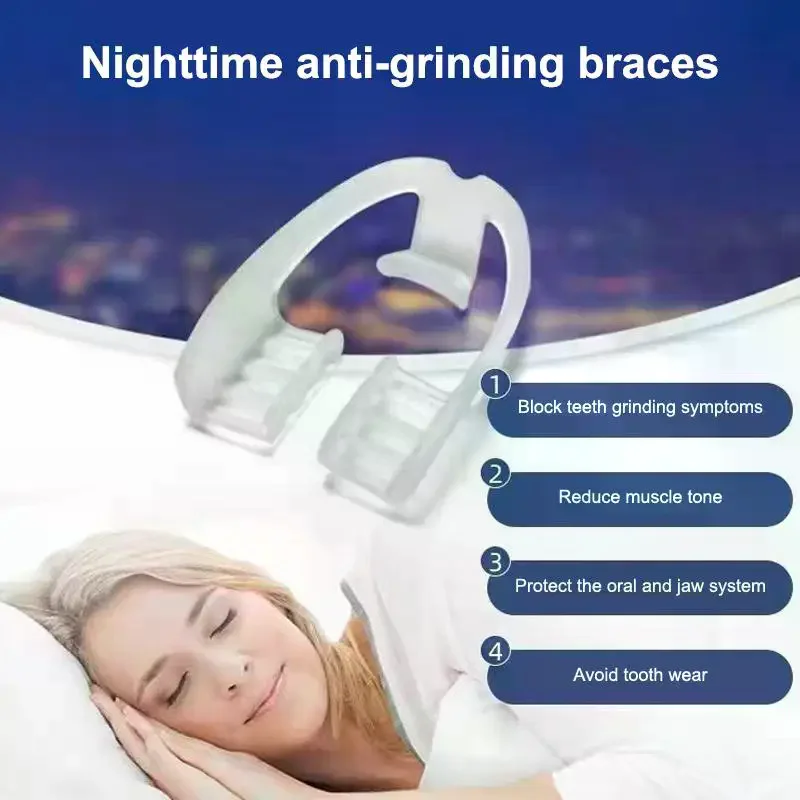 1/2/5pcs Bruxism Mouth Guard Sleep Mouthguard Splint Clenching Dental Braces Alignment Trainer Sleep Aid Teeth Protector Tools