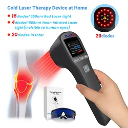 ZJZK 880mW Red Laser Therapy For Fibromyalgia Near Me 650nmX16Diodes+808nmX4Diodes Mls M6 Bursitis osteoarthritis of the knee