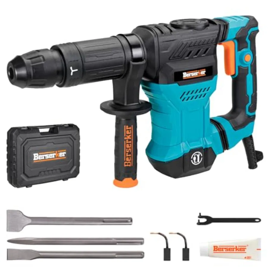 

Электрический отбойный молоток SDS-Max 1300 Вт, 12 фунтов, 1-9/16 дюйма, 11 А, малый, проводной, для демонтажа и снятия напольной плитки