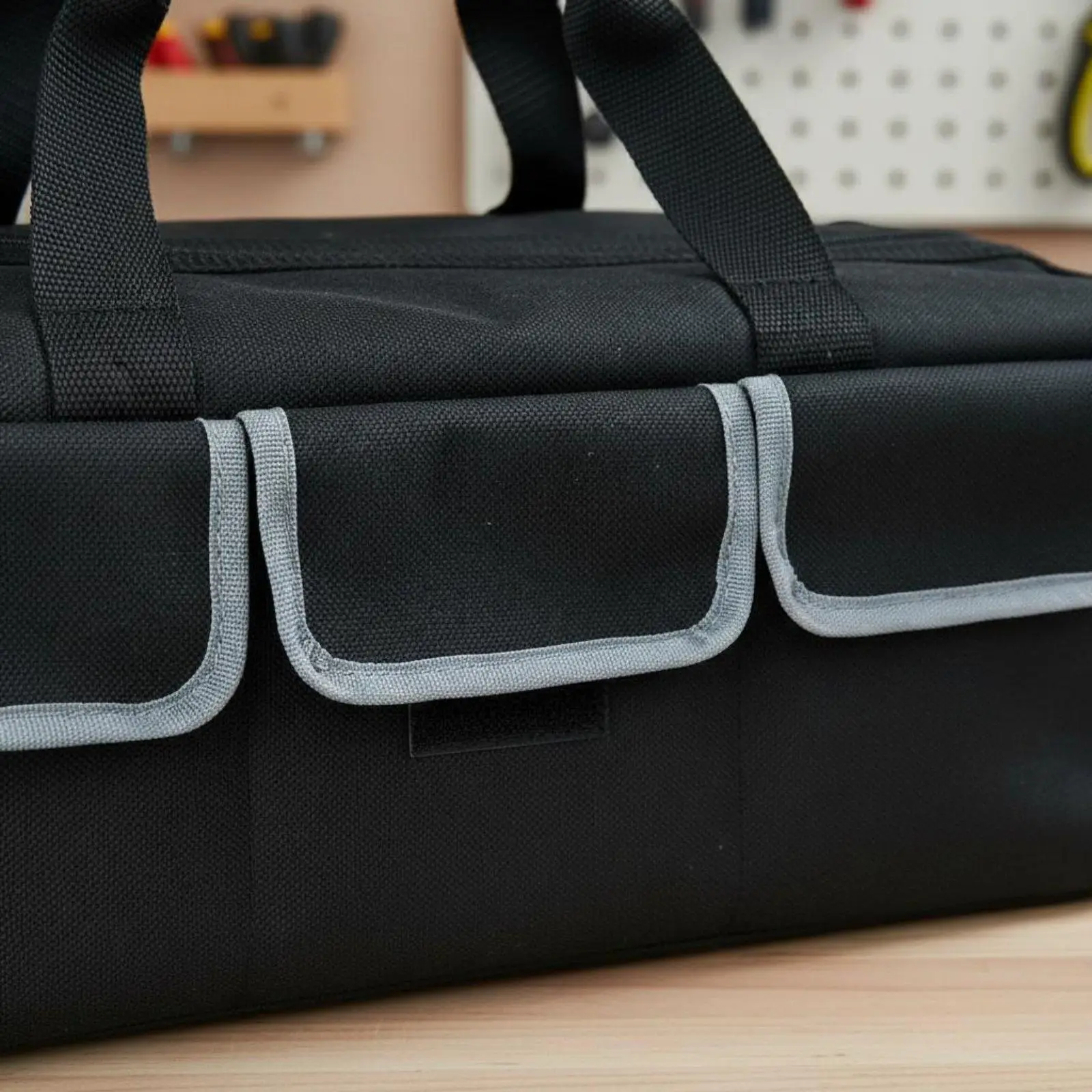 Durable Oxford Cloth Work Tool Tote Bag Heavy Duty Storage Carrier with Sturdy Handle for Job Site Use
