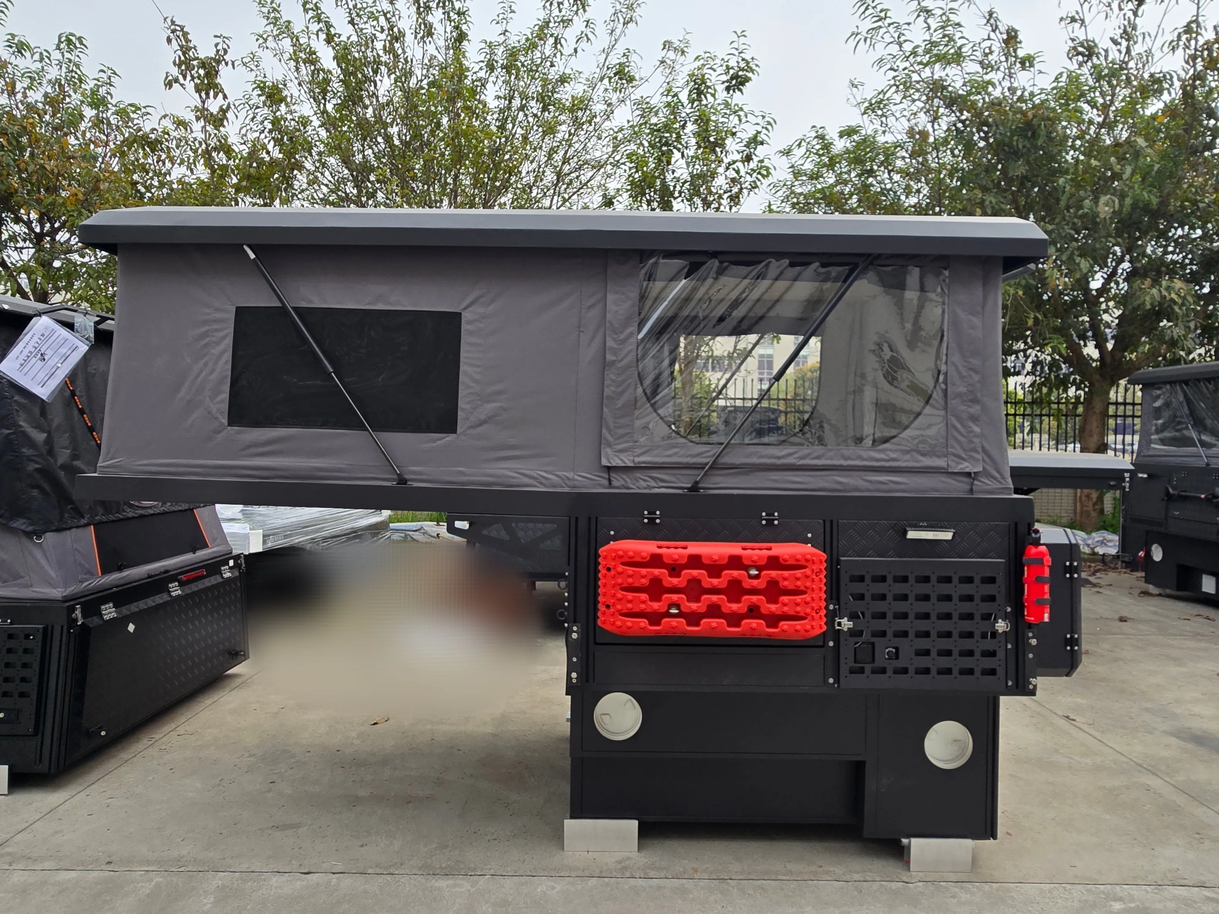 Lightweight Durable Aluminium 4x4 Pop-Up Mini RV Mobile Off-Road Camper Trailer for Truck Camping and Travel