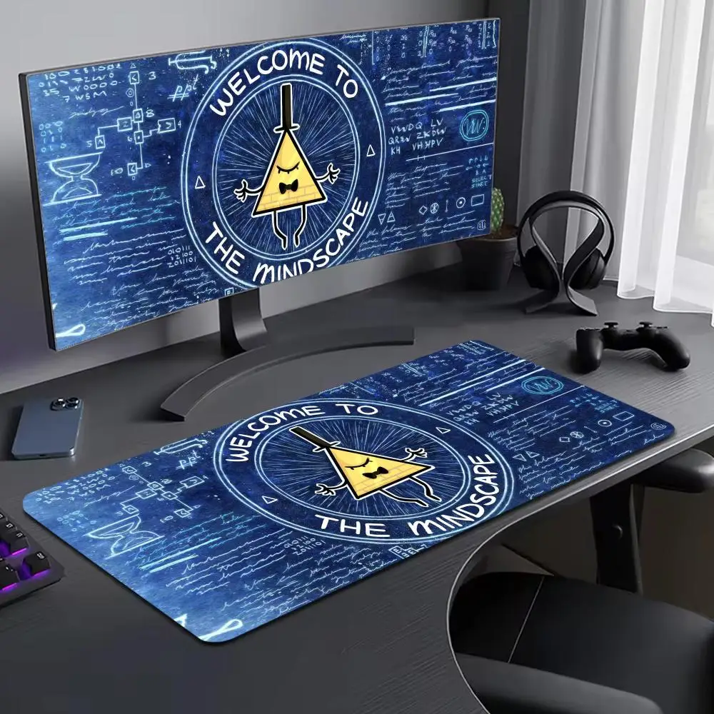 

Bill Cipher Mouse Pad Large Computer Mouse Pad Office Accessories XXL Pc Gamer Non-slip Deskmat Mousepad Keyboard Rubber Game