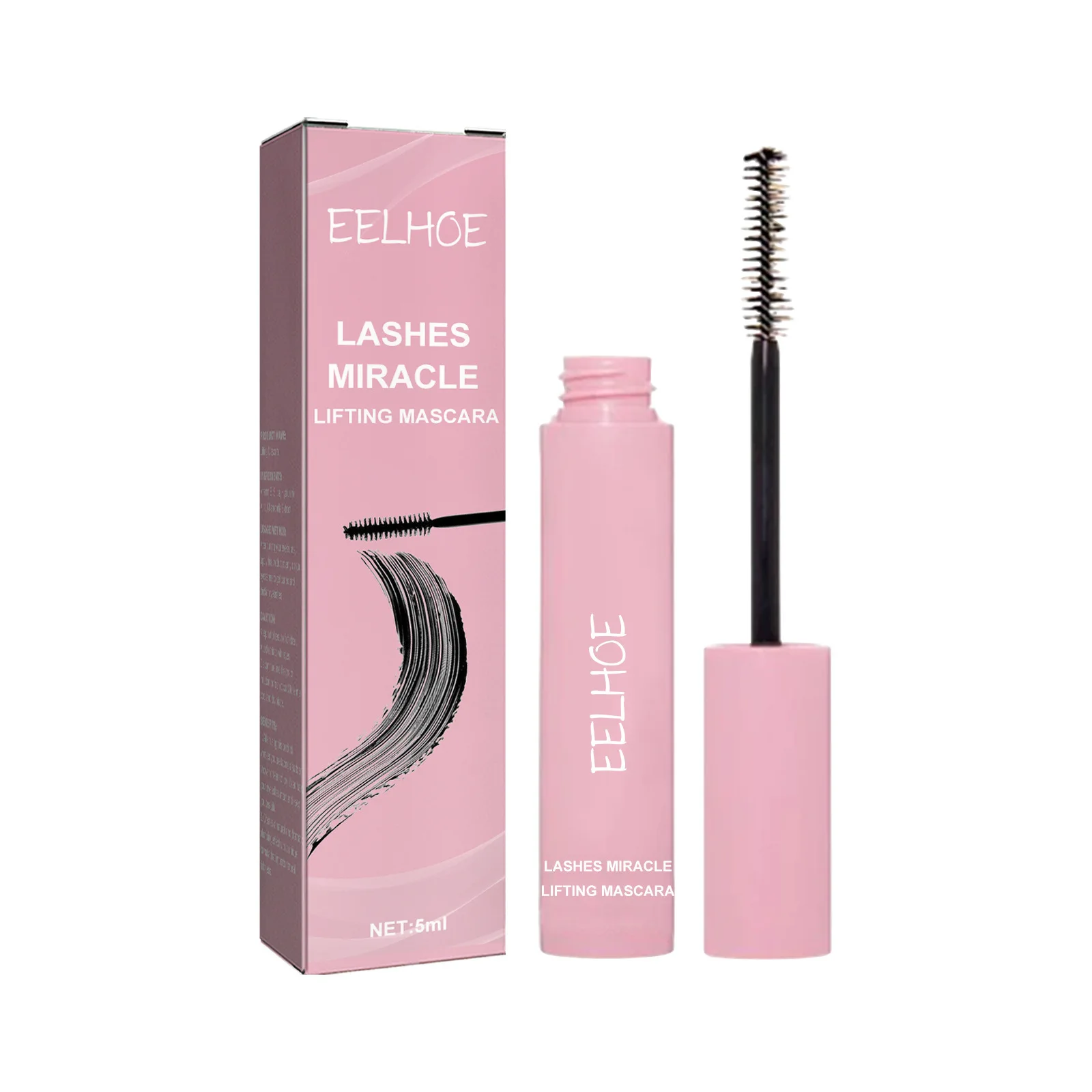 Silk Fiber Curling e Lifting Mascara, impermeável, de longa duração, alonga a extensão dos cílios, preto, grosso olho cílios, maquiagem cosméticos