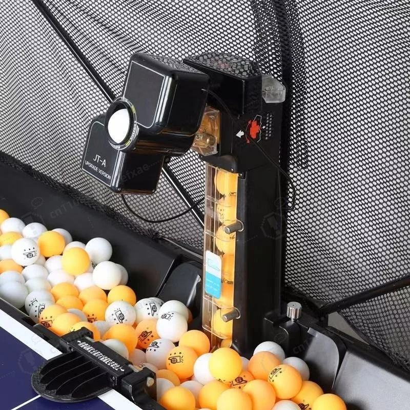 Table Tennis Serve Machine, Multi-Rotation & Multi-Drop Point, Automatic Ping Pong Trainer, 100 Balls Capacity