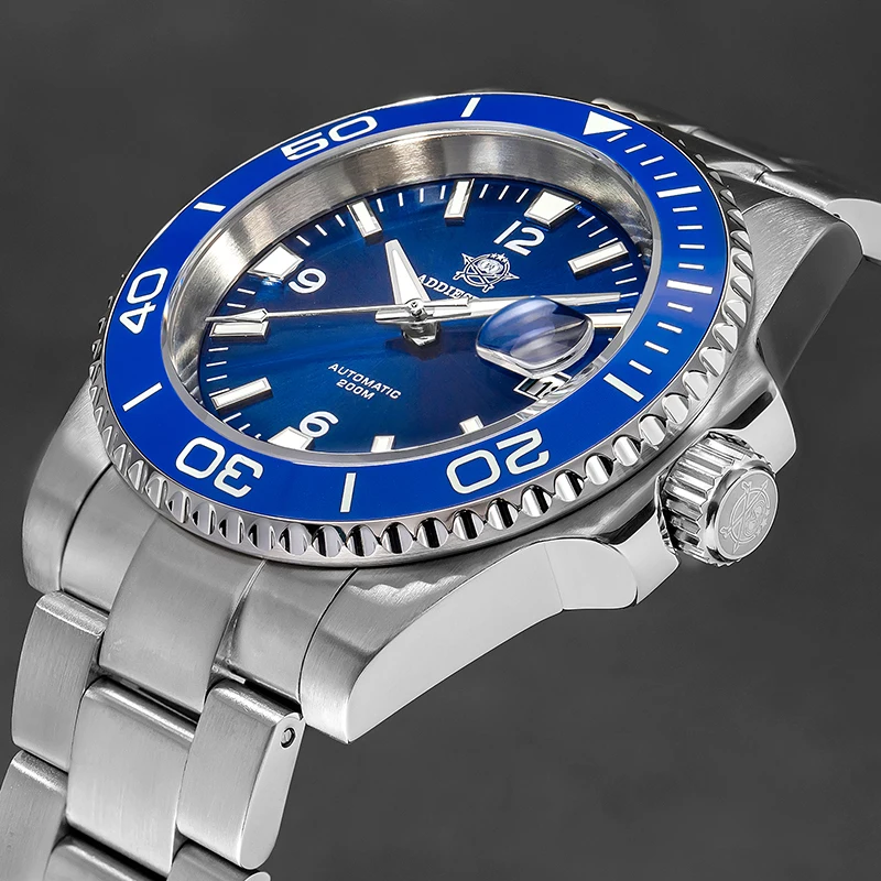 ADDIESDIVE Automatic Watch for Men NH35A Sapphire 20Bar Waterproof Luminous Stainless Steel Mechanical Men's Watches New AD2085