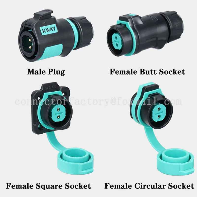 KWAY K20 Waterproof IP68 Aviation Floating Type Male Plug Female Socket 2-3-4 core 5-7-9P 12 Pin Outdoor Power Quick Connector