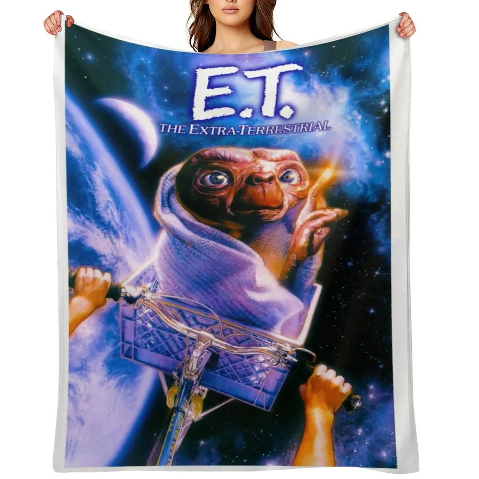 

ET the Extra Terrestrial Throw Blanket Flannels Moving Hairys Softest Blankets