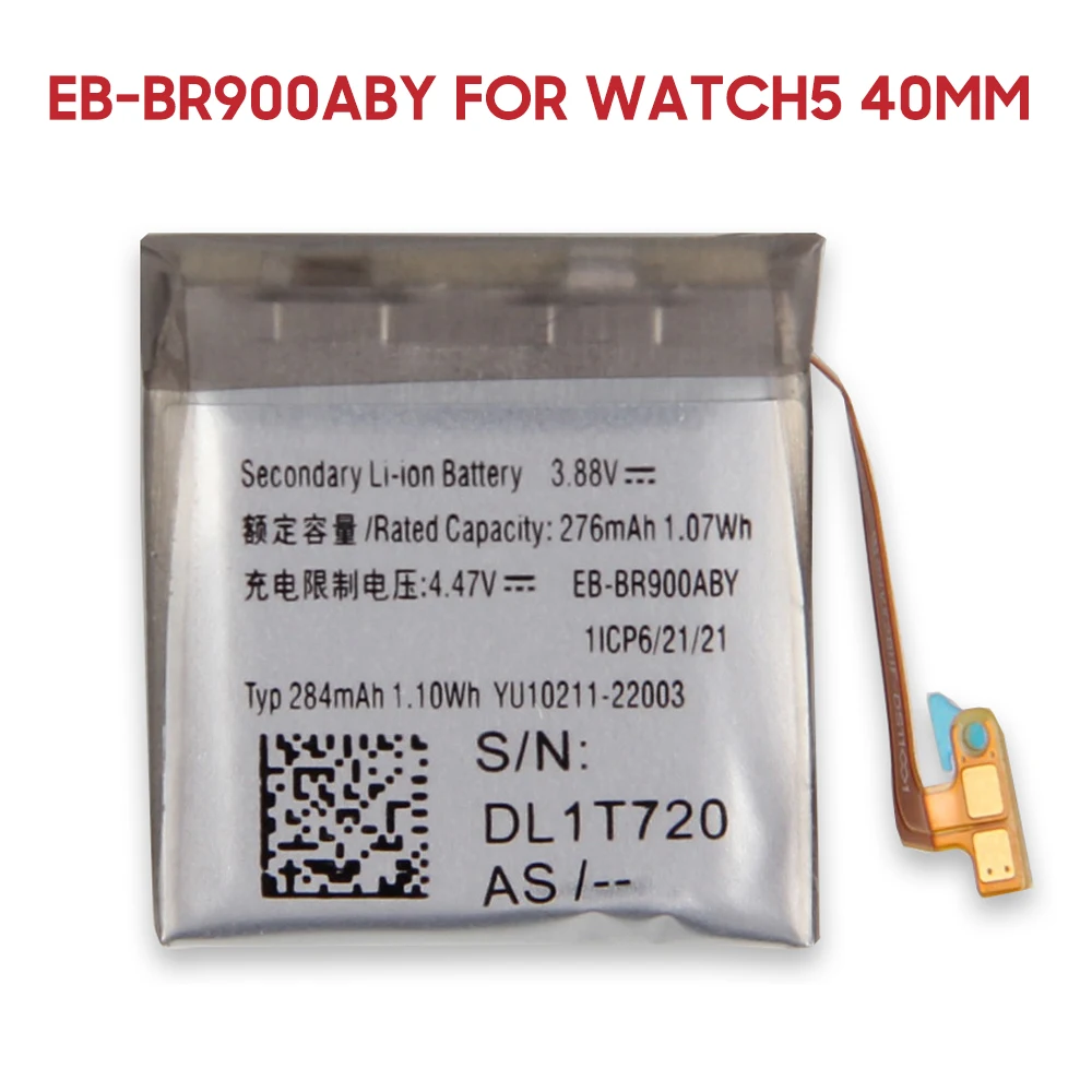 Replacement Battery For Samsung Galaxy Watch 5 Pro 45mm Watch5 40mm 44mm EB-BR925ABY EB-BR900ABY EB-BR910ABY Rechargerable