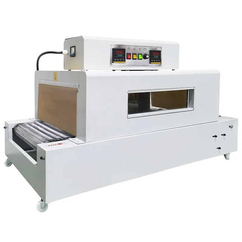 ماكينة تغليف الأغشية القابلة للتقلص بالحرارة الأوتوماتيكية ماكينة تقليص الشاي والخضروات التجارية الصغيرة ماكينة ختم الحرارة