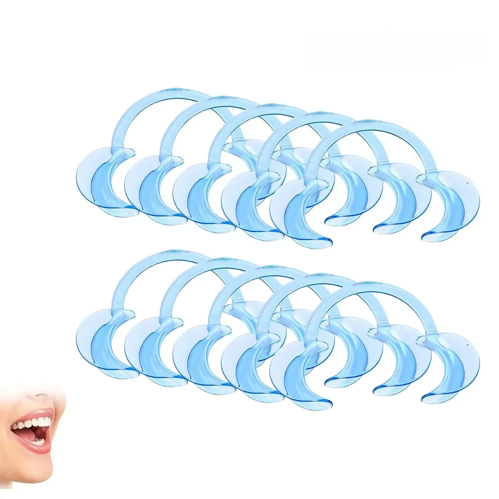 100 Stuks C-Vormige Tandheelkundige Wang Retractors M-size Mond Opener Tanden Behandeling Mond Opener voor Repareren Tandarts levert