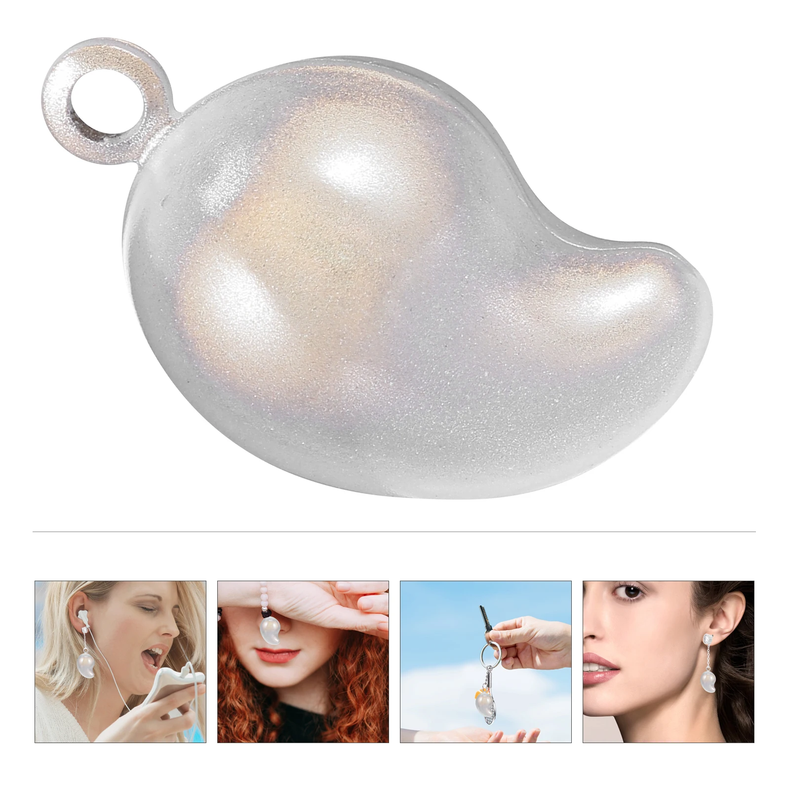 

1Pcs Brass Jingle Bell Magatama Shape Clear Loud Sound Pendant Backpack Keychain Dog Collar Christmas Hanging Ornament DIY