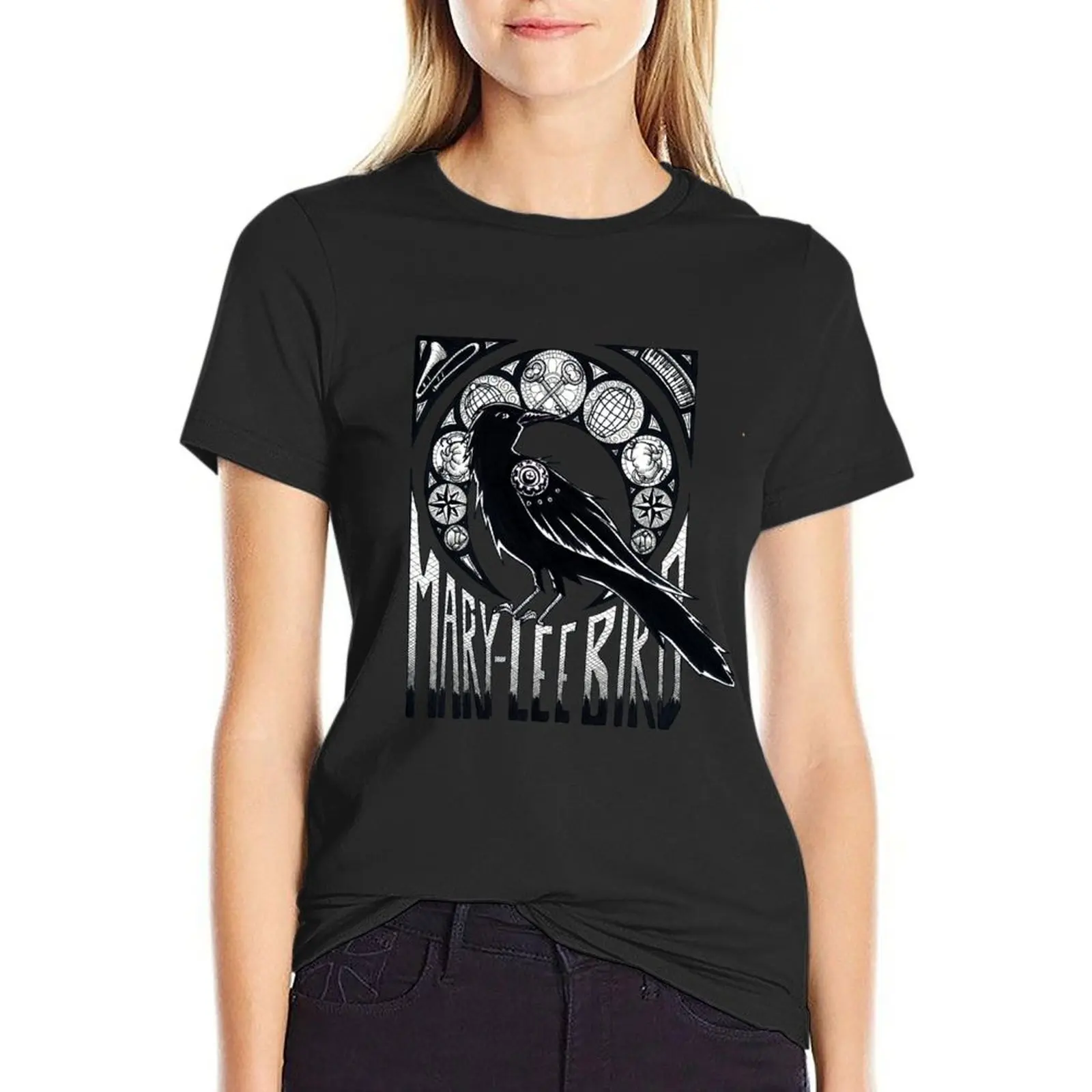 

Bird Nouveau T-Shirt aesthetic clothes Aesthetic clothing customs design your own anime oversized t shirts for Women