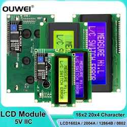 LCD Display Module LCD1602A 2004A 12864B 0802 16x2 20x4 Character LCD PCF8574 IIC I2C Interface HD44780 Controller for Arduino