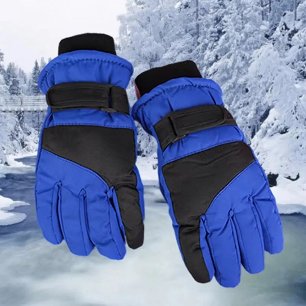 High Quality Waterproof Kids Ski Gloves Thicken Warm Winter Mittens Non-slip Children Gloves