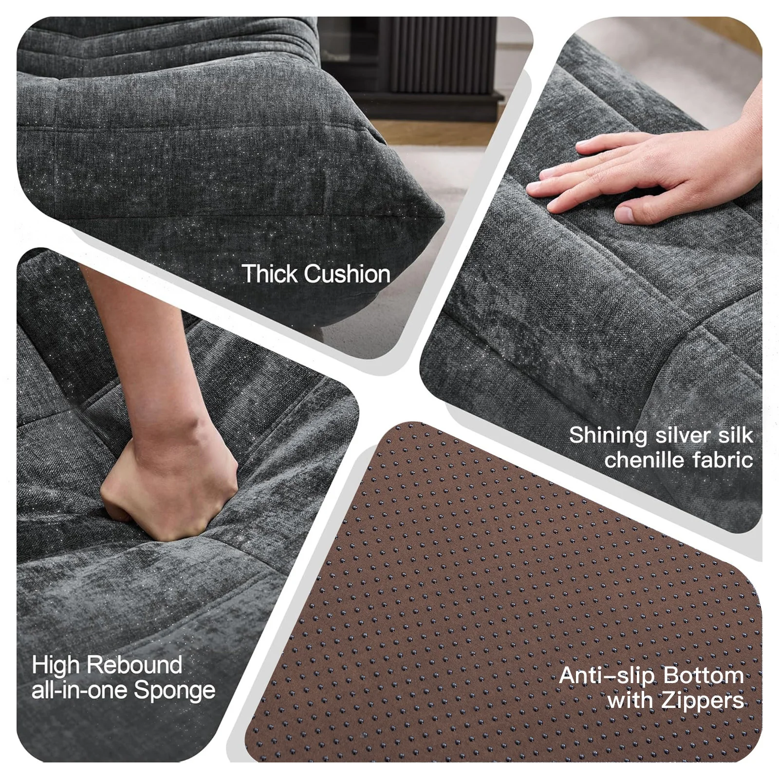 كرسي كيس فول كبير الحجم للبالغين مع حشوة رغوة الذاكرة، كرسي كاجوال يشبه الفرو الصناعي، تصميم مريح، نموذج جديد كاتر