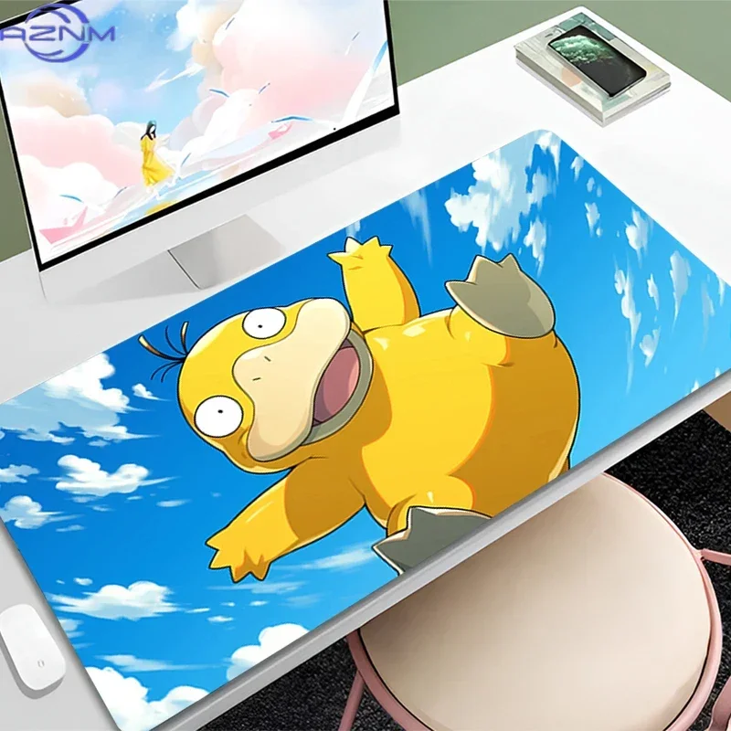 Large E-sports Mouse Pad Smooth Flexible Rubber Gamer PC Computer Keyboard For CSGO Kawaii P-Pokemon P-Pikachu Mosuepa