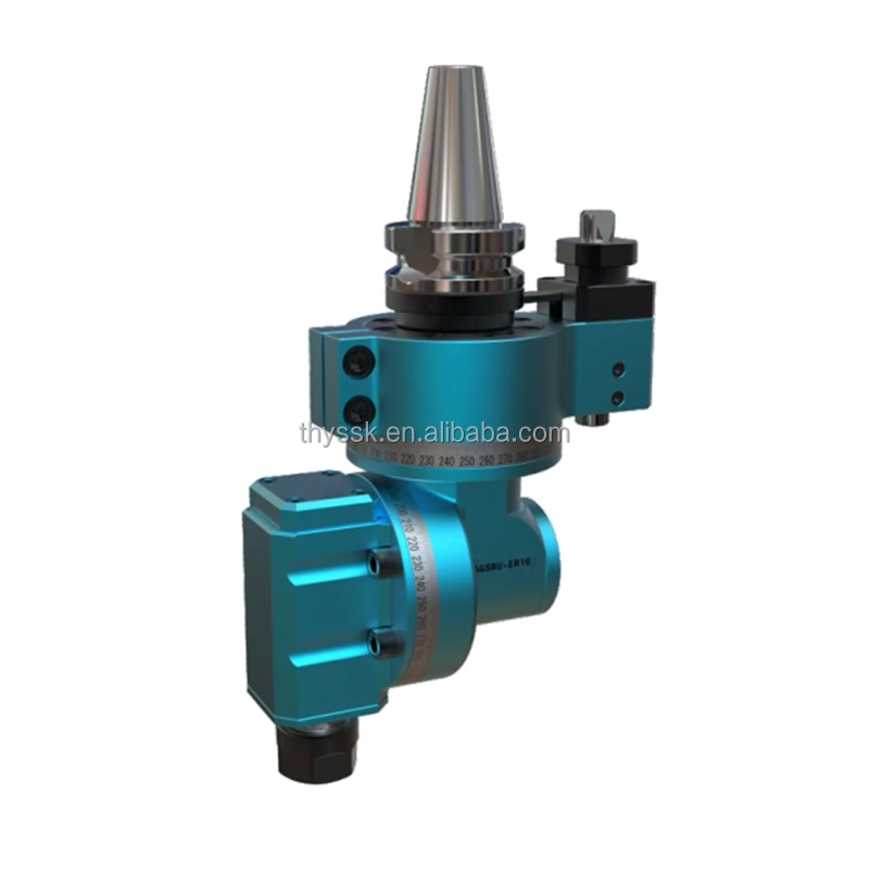 New Condition AG90-BT40X2 Universal Angle Milling Head Right Angle CNC Milling Tool With Steel Tool Holder
