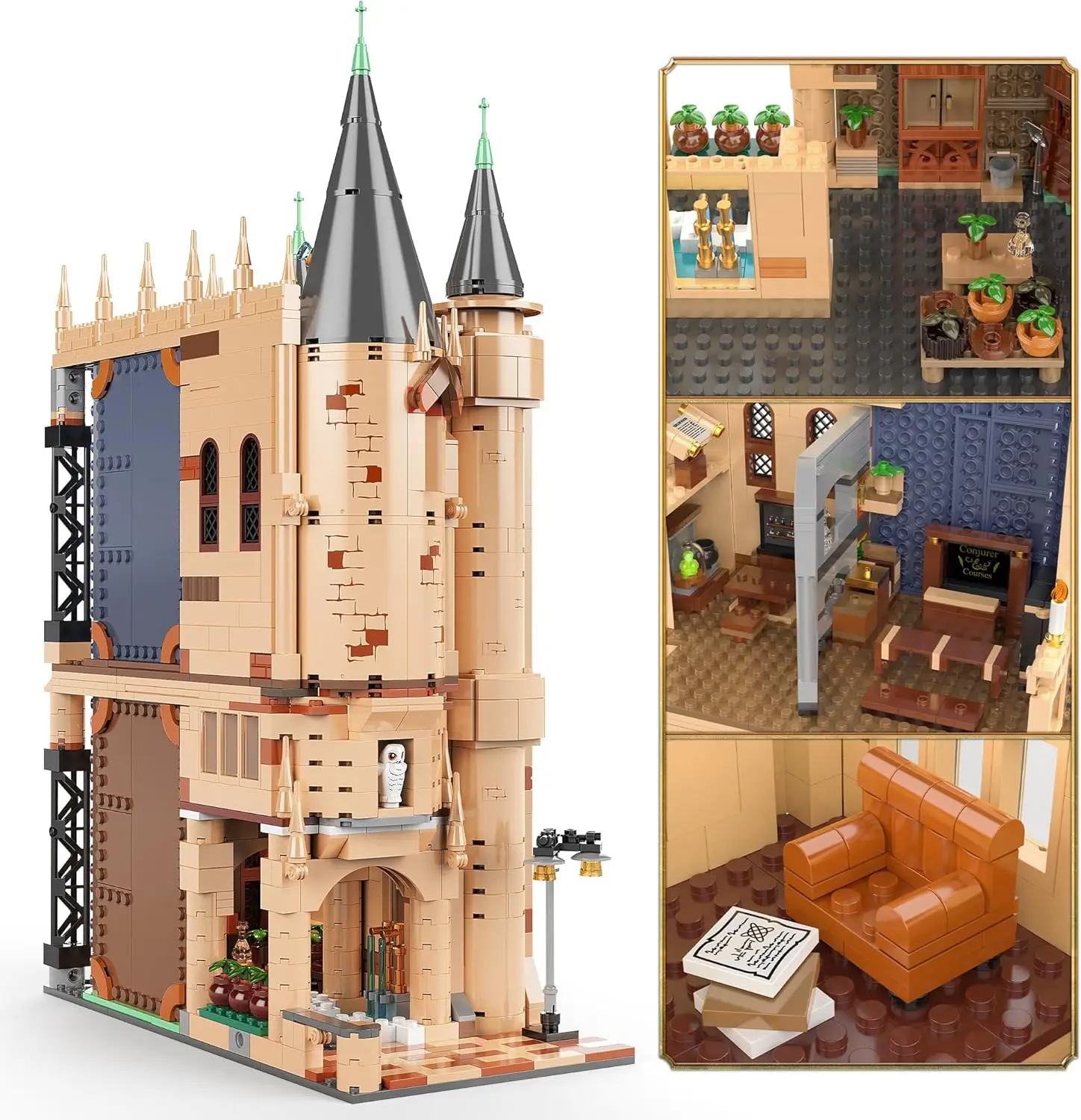 Astronomy Tower Toy Building Set, Harry Theme Castle Building Toys (1107 PCS) Build and Play for Boys Girls 8 9 10 11 12 13 14 Y