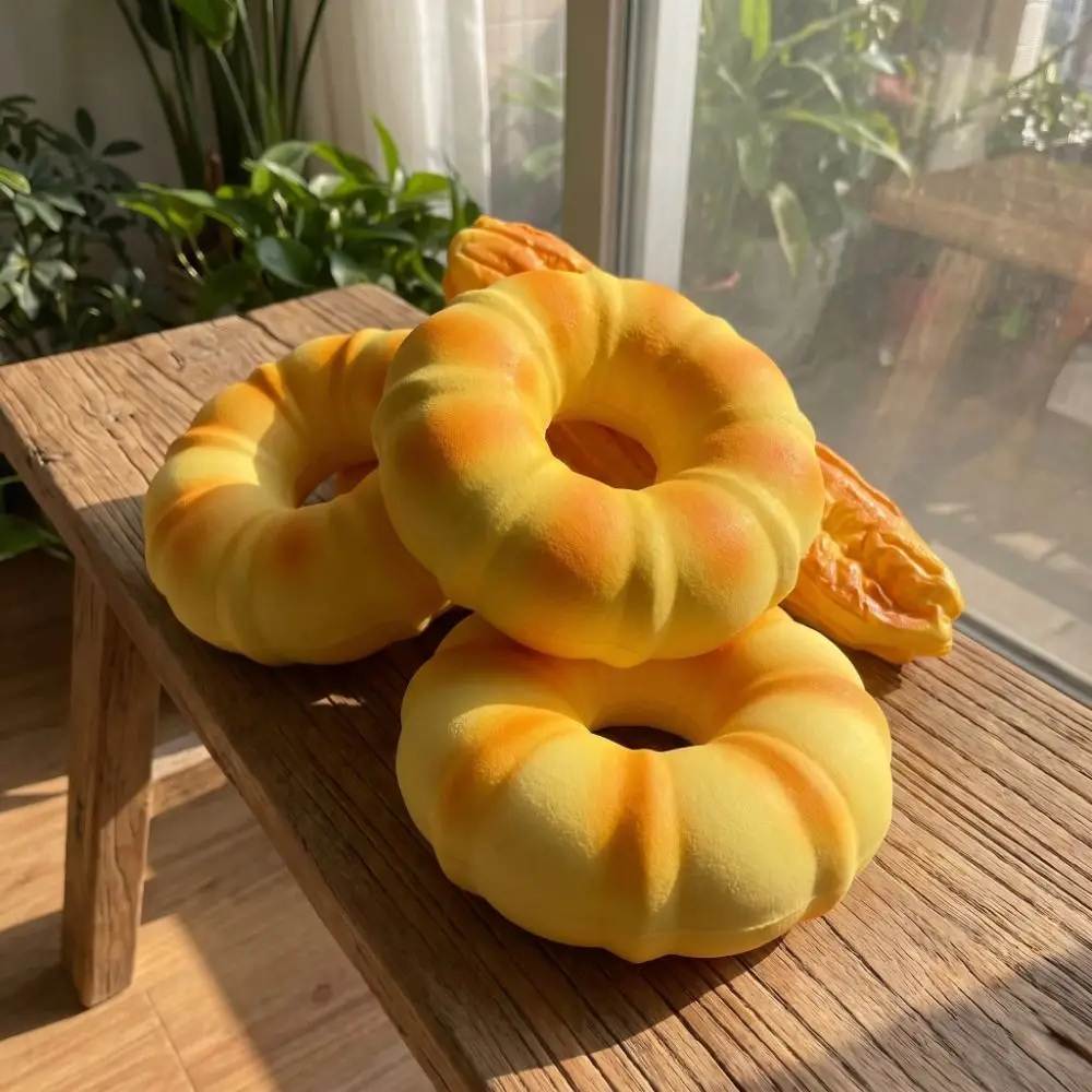 Simulated Donut Bread Squeeze Slow Rising Prank Decoration Fried Bread Stick Squishy Oversized Soft Elastic
