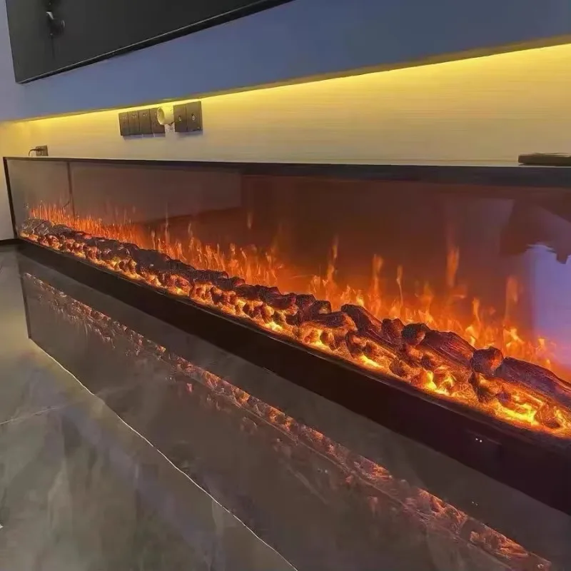 

Room Flame Brightness Fireplace Inserts Wall Mounted Heaters More Popular LED Electric 304 Stainless Steel CE