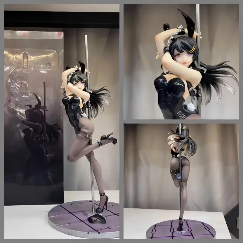 En Stock Sakurajima Mai tubo de acero vinculante conejito Ver chica Sexy Anime figuras de acción PVC colección Hentai muñeca modelo juguetes regalo