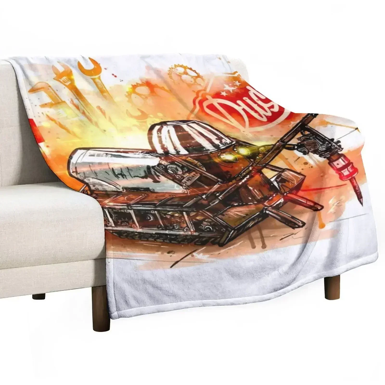 Rusty Art Throw Blanket Beach Personalized Gift Blankets