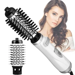 Pettine ad aria calda 2 In 1 spazzola per asciugacapelli spazzola rotante per capelli a ioni negativi bigodino per capelli In ceramica spazzola elettrica ad aria calda Styler