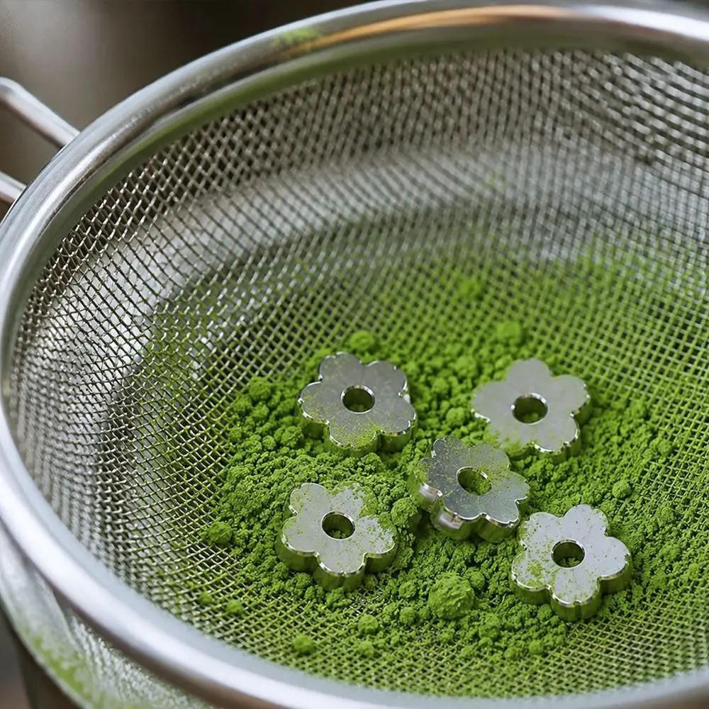 5PCs Stainless Steel Matcha Sifter Rolling Beads Food-Safe Material Tea Sieve Reusable Fine Mesh Matcha Strainer Beads