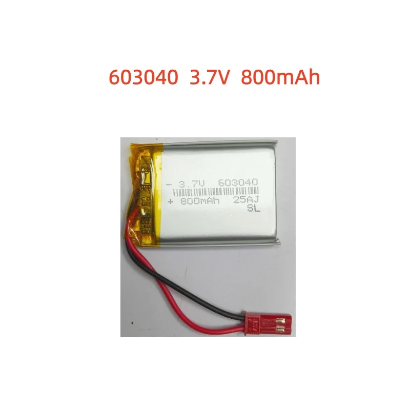 

603040 800mAh 3.7V Rechargeable Li-ion Battery PH 2.0mm 2pin plug for Camera GPS navigator MP5 PS4 100% Real Capacity