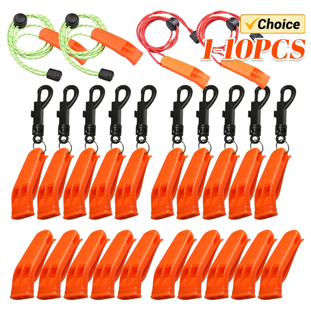 

1/5/10 шт., спортивный свисток, многофункциональный уличный аварийный свисток, двойная труба, спасательный свисток, пластик для кемпинга, пешего туризма