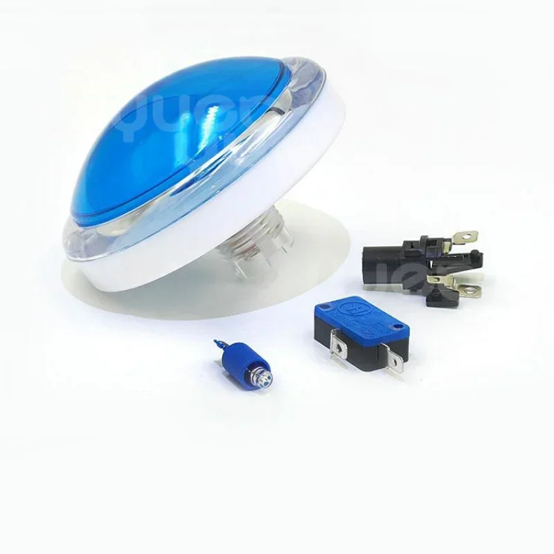 100Mm Convex Surface Full Transparent Answer Touch Switch Game Machine Accessories Automatic Reset with Light Micro Button