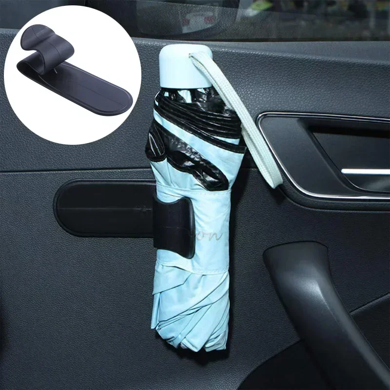 1/2 stücke Auto Regenschirm Halter Haken Universal Innen Stamm Regenschirm Lagerung Verschluss Clip Starke Haftung Auto Zubehör