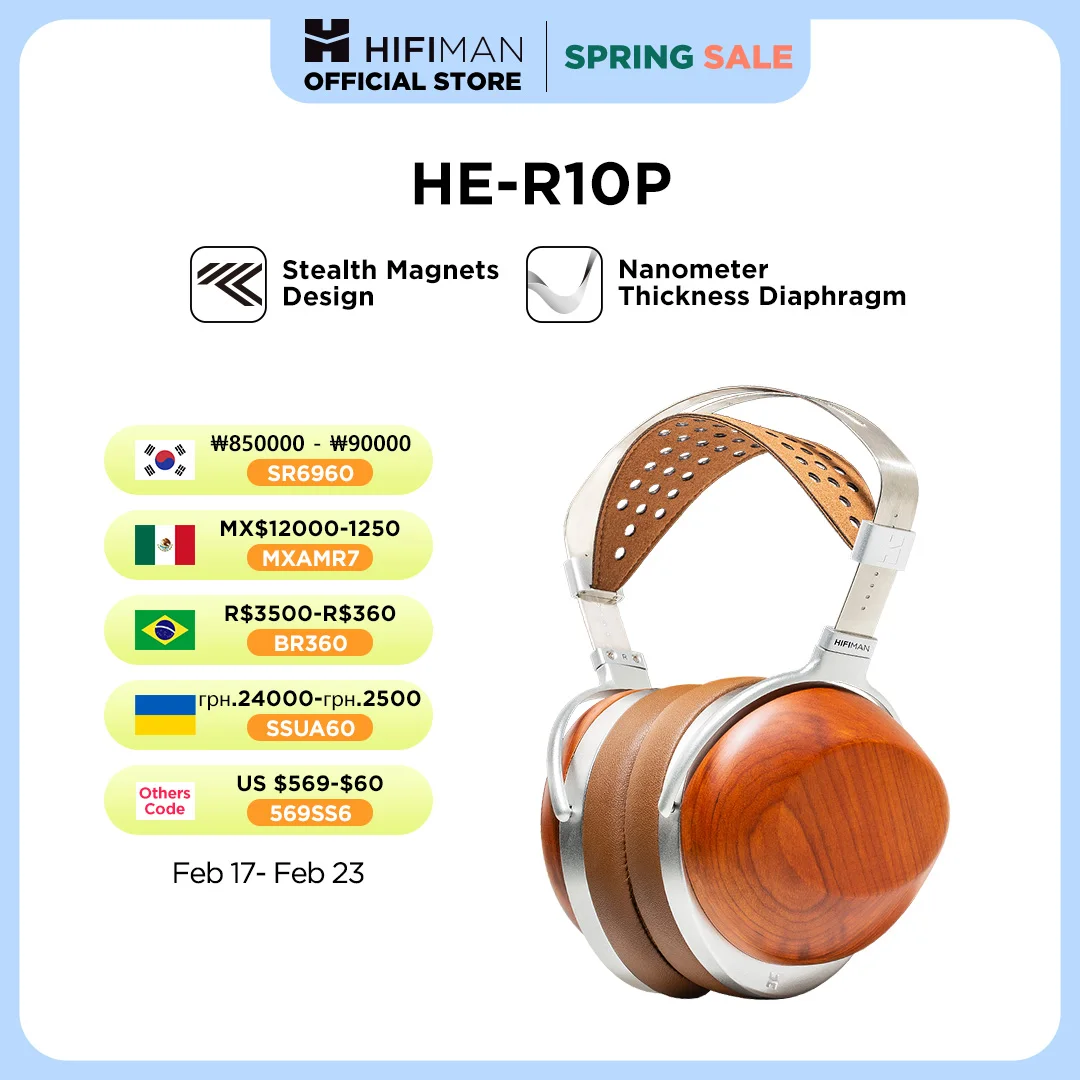 HIFIMAN HE-R10 Planar Version-Stealth Magnets