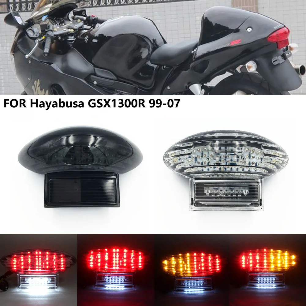 Motorcycle light for Hayabusa GSX1300R 99-07 Modified LED tail light motorcycle brake light with led turn signal KATANA GSX600