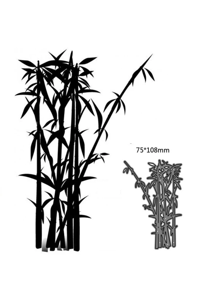 Matryce do wycinania zielone bambusowe szablony foremki rękodzieło wycinane wycinki wytłaczanie dekoracyjne okładka albumu karta DIY
