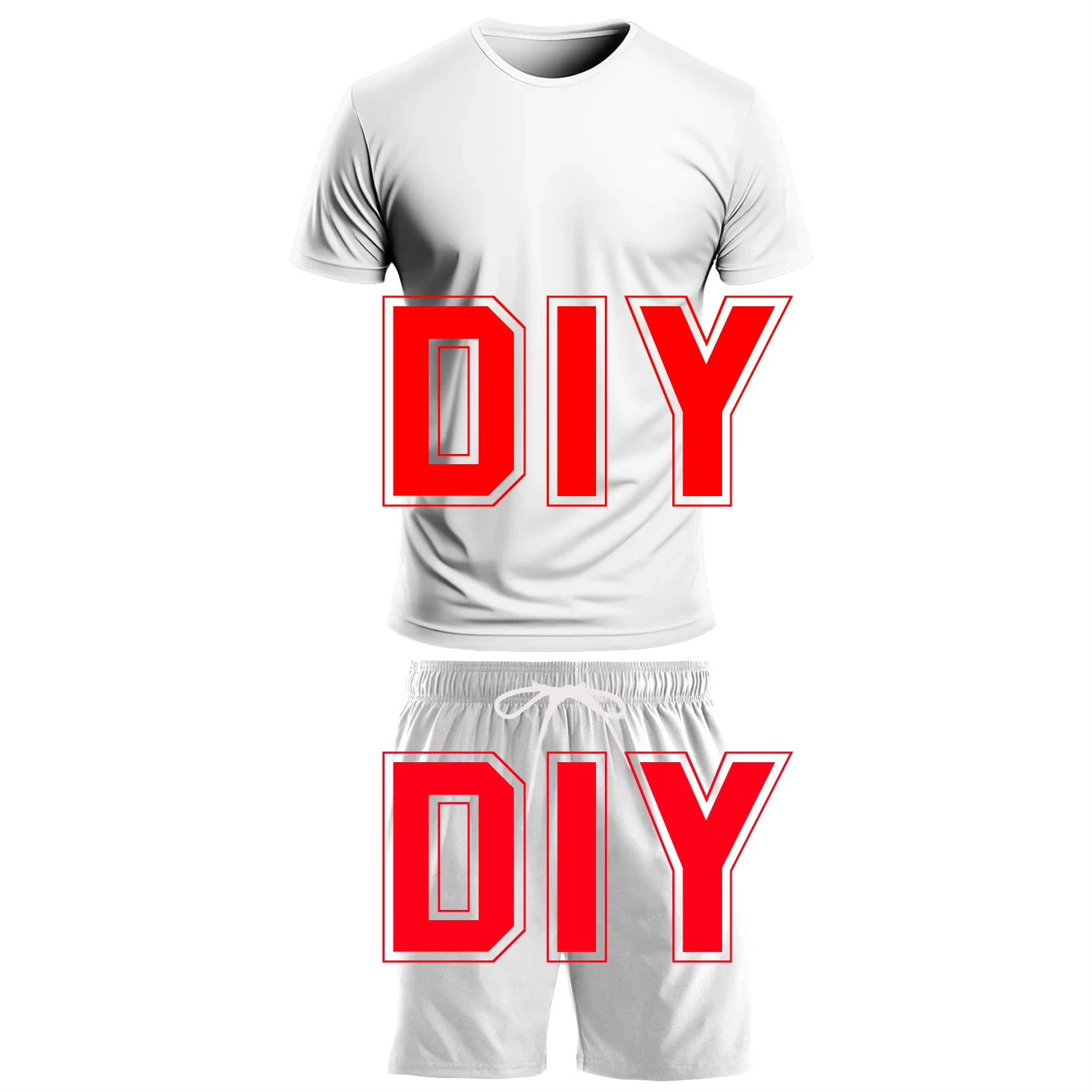 

Men's T-shirt DIY 3D printing custom LOGO pattern fashion tops large size T-shirt