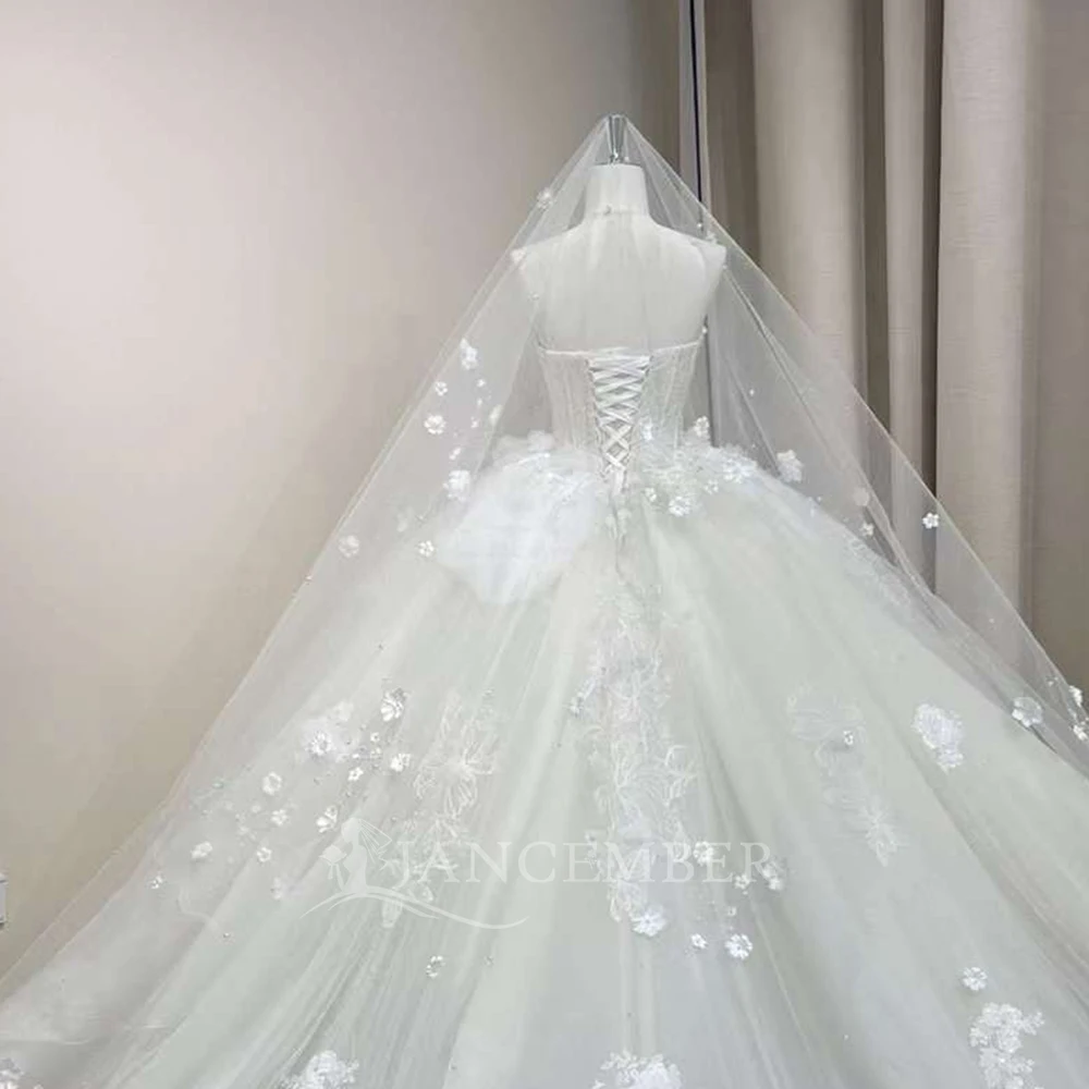 Abito da sposa in organza con perle di bellezza personalizzato senza maniche senza spalline in pizzo scintillante abito da sposa da donna abiti da sposa