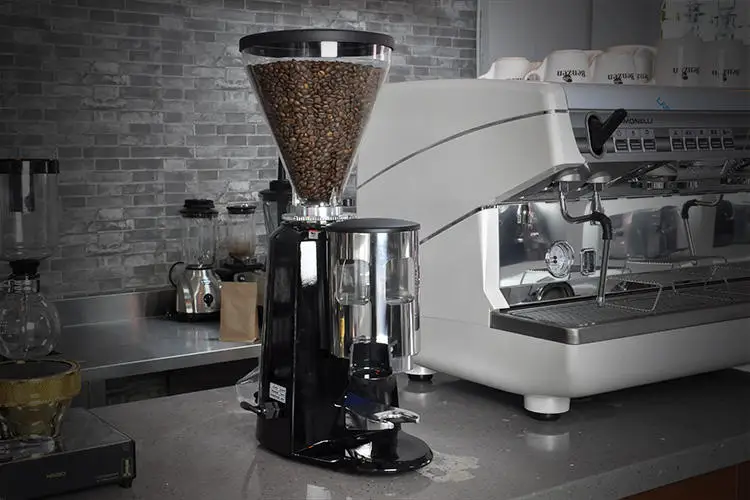 Penggiling Kopi Df64 Listrik Komersial Duri Datar 1Zpresso Espresso Profesional Aluminium 64Mm 110V Baja Tahan Karat
