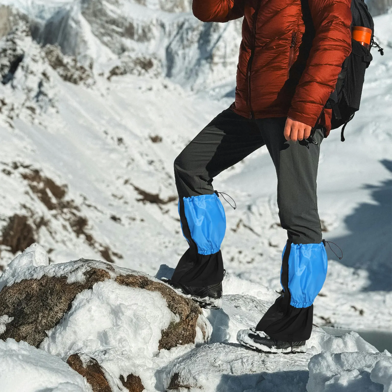 

1Pair Sand Proof Gaiters High Efficiency Leg Protection for Hiking Running Boot Gaiters Waterproof Shoe Cover