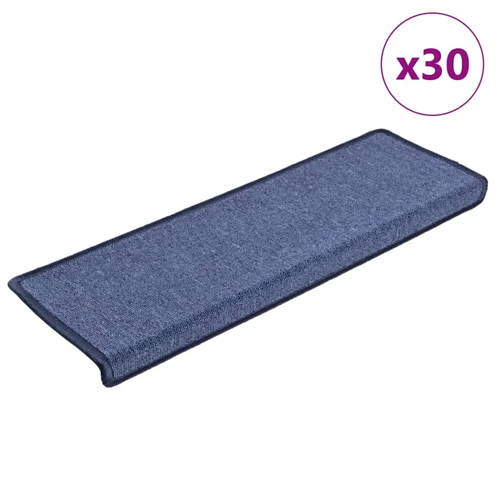 Treppenmatten 30 Stück 65x25 cm BlueStair Carpets Home Furnishings Anti-Rutsch-Teppiche