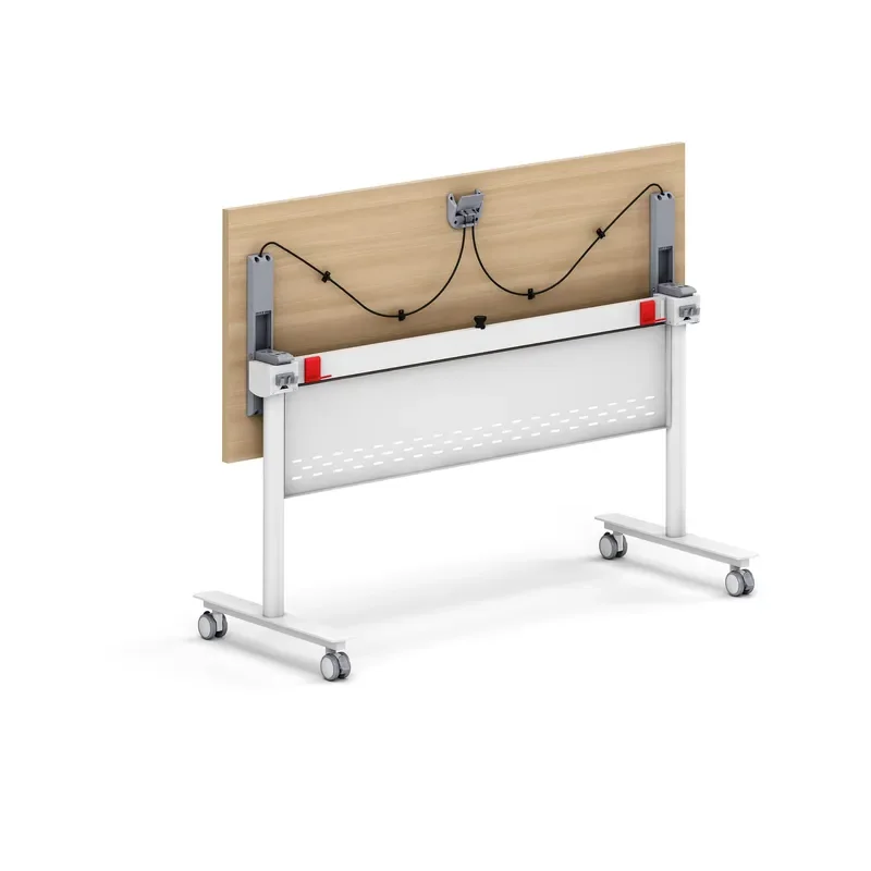 Modern Folding Training Table with Durable Iron Frame Custom Size Easy to Move for Office School Bedroom Use Compact Design