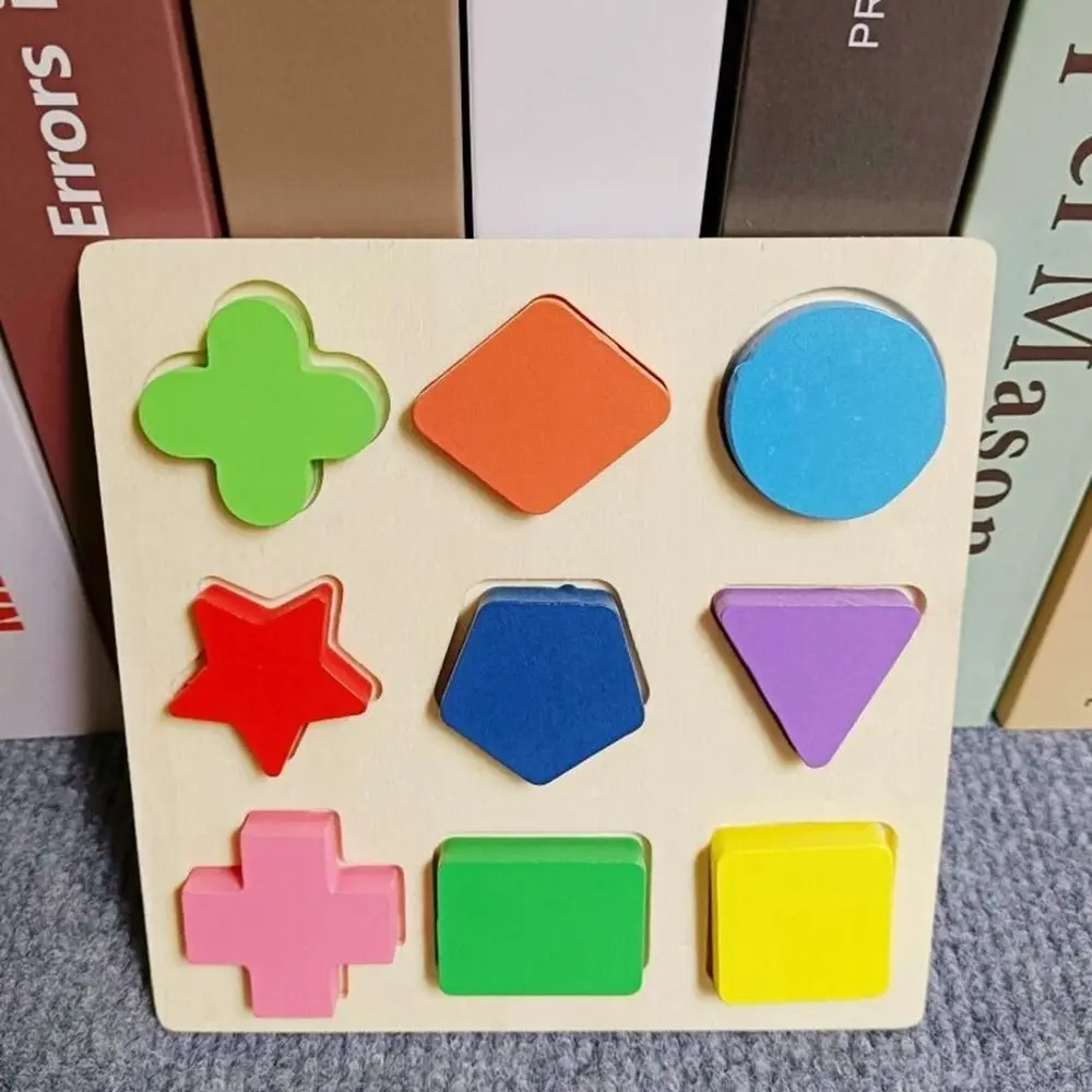 

Toy Early Cognition Educational Toy Geometric Shape Board 3D Puzzle Activity Board 3D Geometric Board Hand Grabbing Board