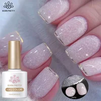 BORN PRETTY 10ml copos de nieve Rosa blanco lechoso esmalte de uñas de Gel Color gelatina lentejuelas semipermanentes uñas diseño artístico barniz DIY