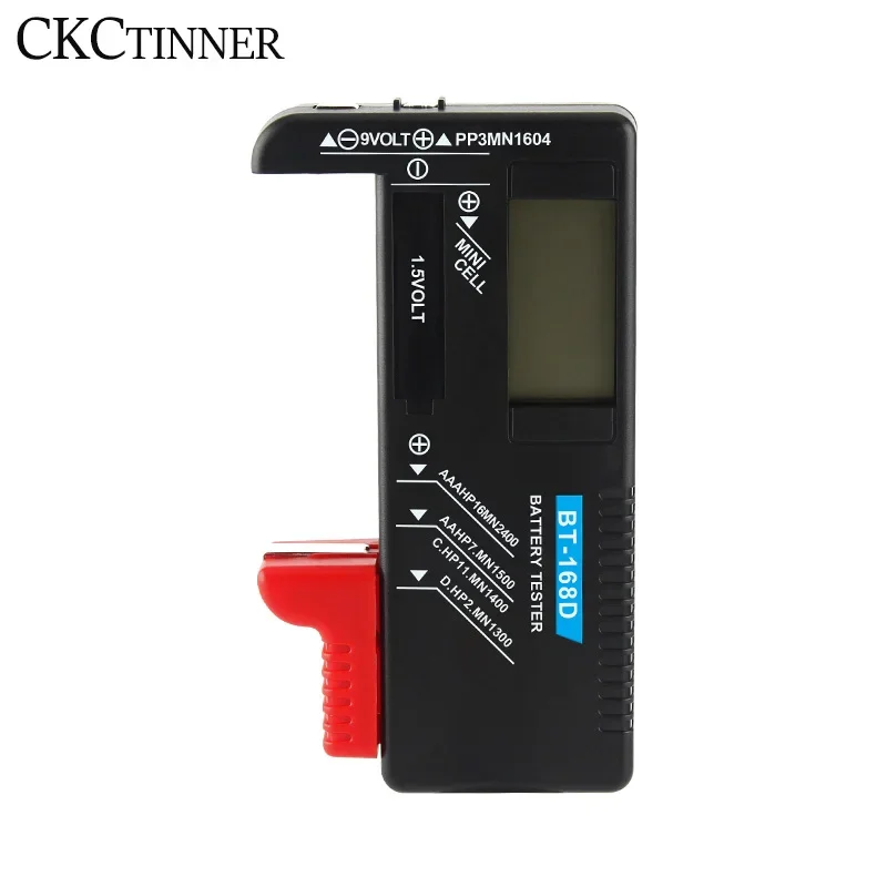 Battery Tester BT-168D  Digital Battery Capacity Tester  LCD Display Check AAA AA Button Cell Universal test Checker