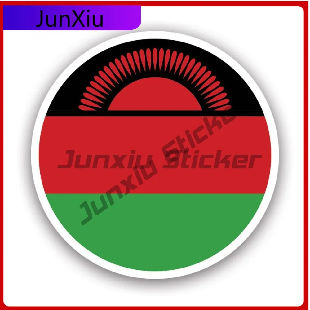 

Round Malawian Flag Sticker Creative Decals State Flag Patriotic Car Sticker Vinyl Decal Waterproof Durable Weather Resistant
